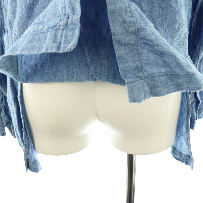 daniela gregis リネンジャケット ネイビー daniela gregis ネイビー 編みボタン リネンジャケット daniela