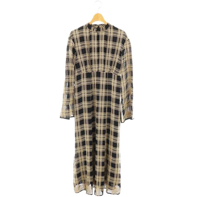 クラネ CLANE 23AW CHAIN CHECK ONEPIECE ワンピース チェック柄
