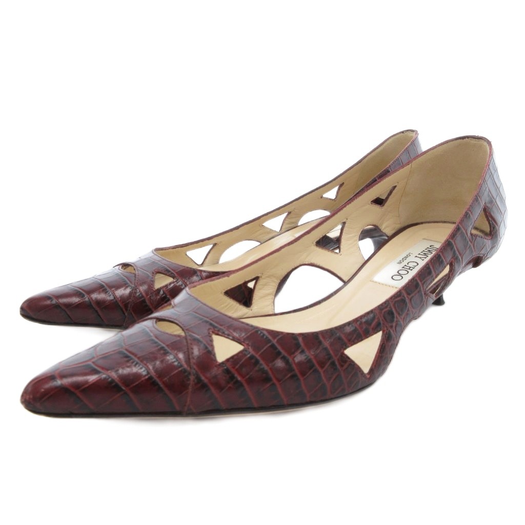 JIMMY CHOO！ジミーチュウ型押しパンプス！