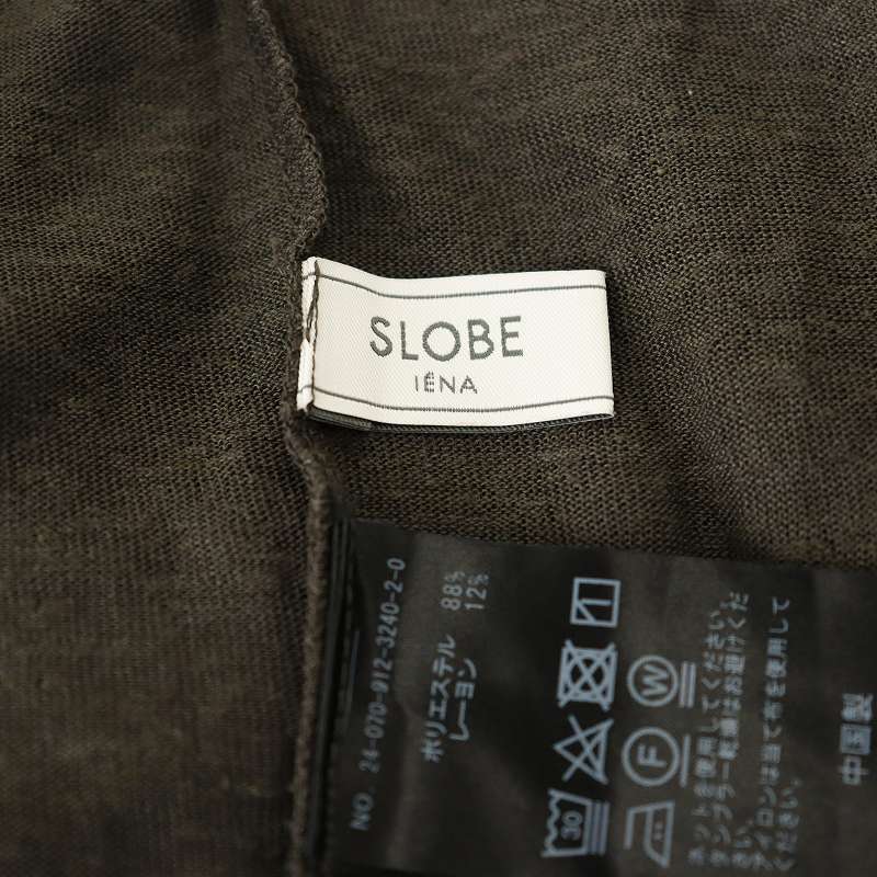 スローブ イエナ SLOBE IENA  24SS スラブ天竺ノースリーブTEE Tシャツ カットソー F グレー /AT ■OS レディース