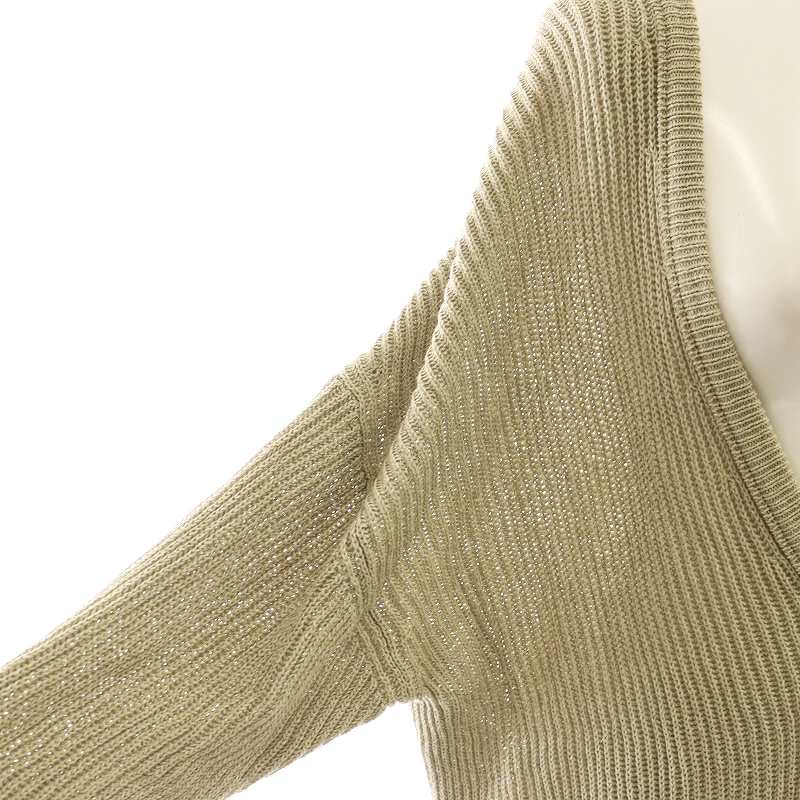 ブリル BRILL 25SS フカVネックアゼプルオーバー ニット セーター F