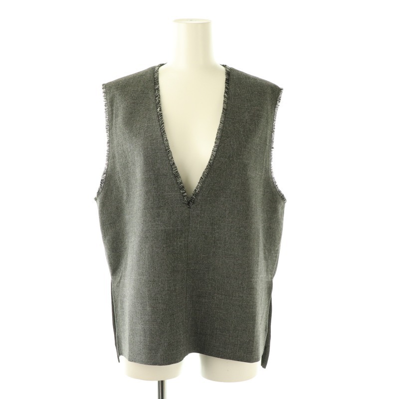 洗えるフリンジベスト our 洗えるフリンジベスト ダークネイビー