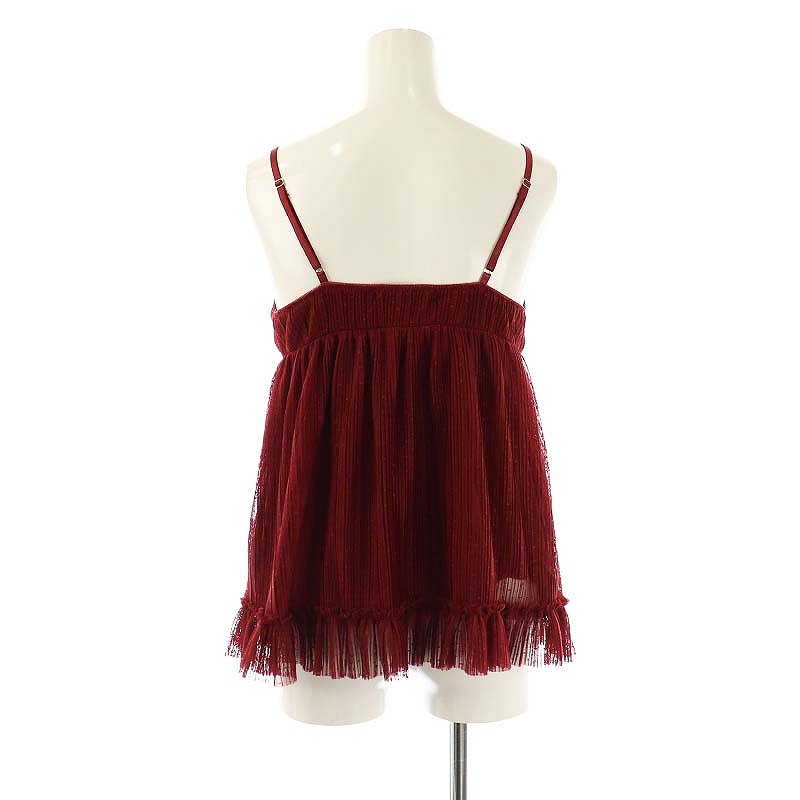 ジェラートピケ gelato pique チュールプリーツ キャミソール ショート