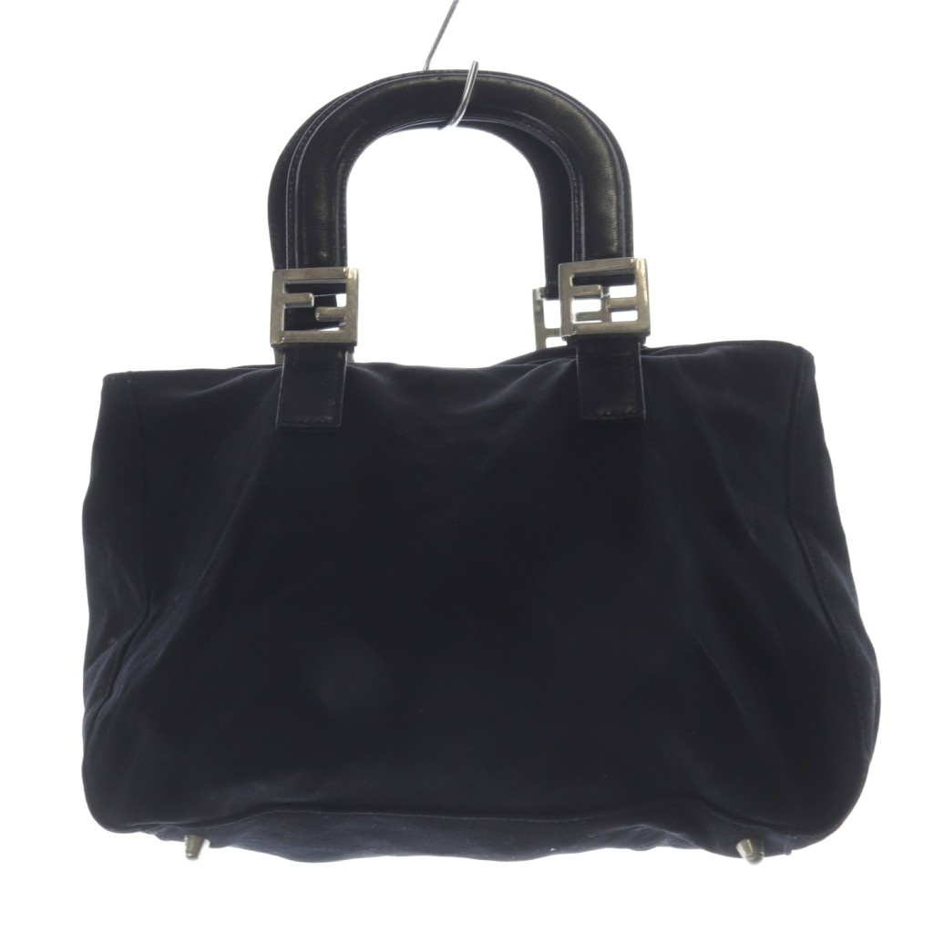 フェンディ FENDI レザーハンドル トートバッグ ハンドバッグ 黒 