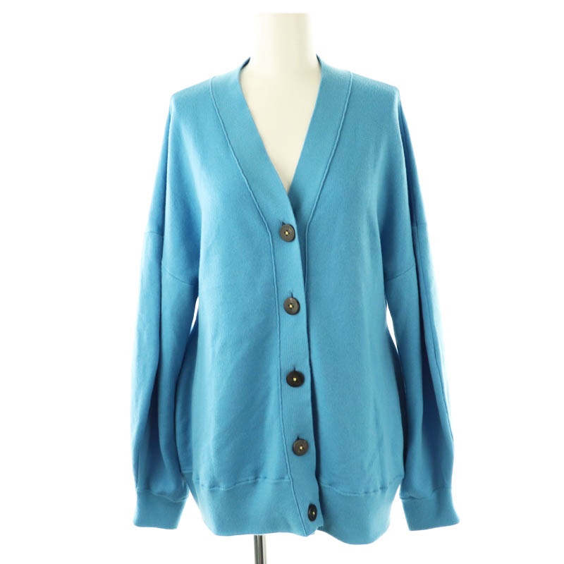 エンフォルド ENFOLD PEPLUM CARDIGAN カーディガン ニット 38 青 黄色 /MI ■OS レディース エンフォルド ENFOLD PEPLUM CARDIGAN カーディガン ニット 38