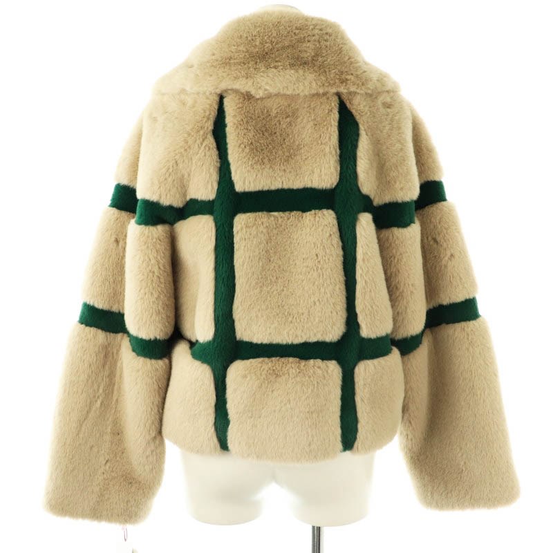 FURFUR ♡ エコファーチェックブルゾン FURFUR ファーファー エコ