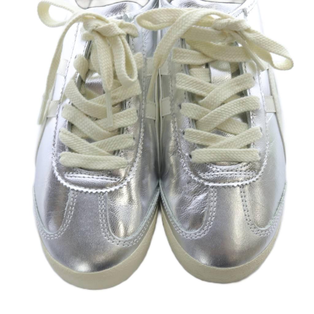 Onitsuka Tiger メタリックシルバー スニーカー 24 cm オニツカ