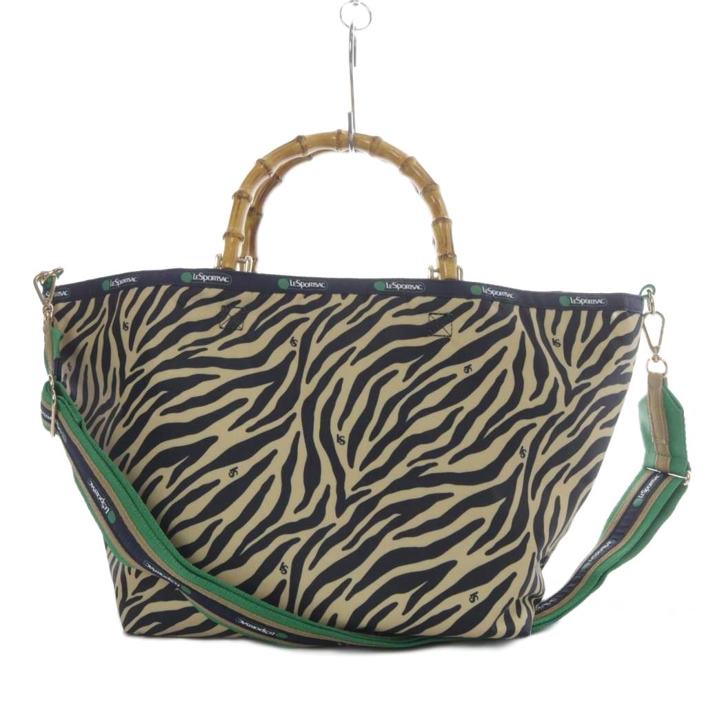 レスポートサック LesportSAC MEDIUM BAMBOO TOTE バッグ ゼブラ柄 