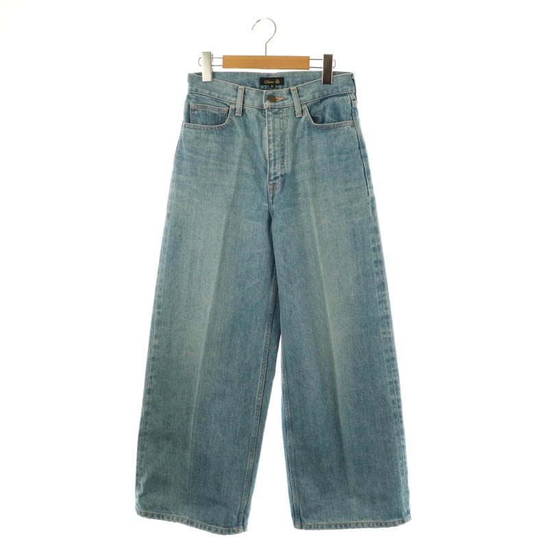 ドゥロワー Drawer セルビッジワイドデニムパンツ ジーンズ ジッパー 