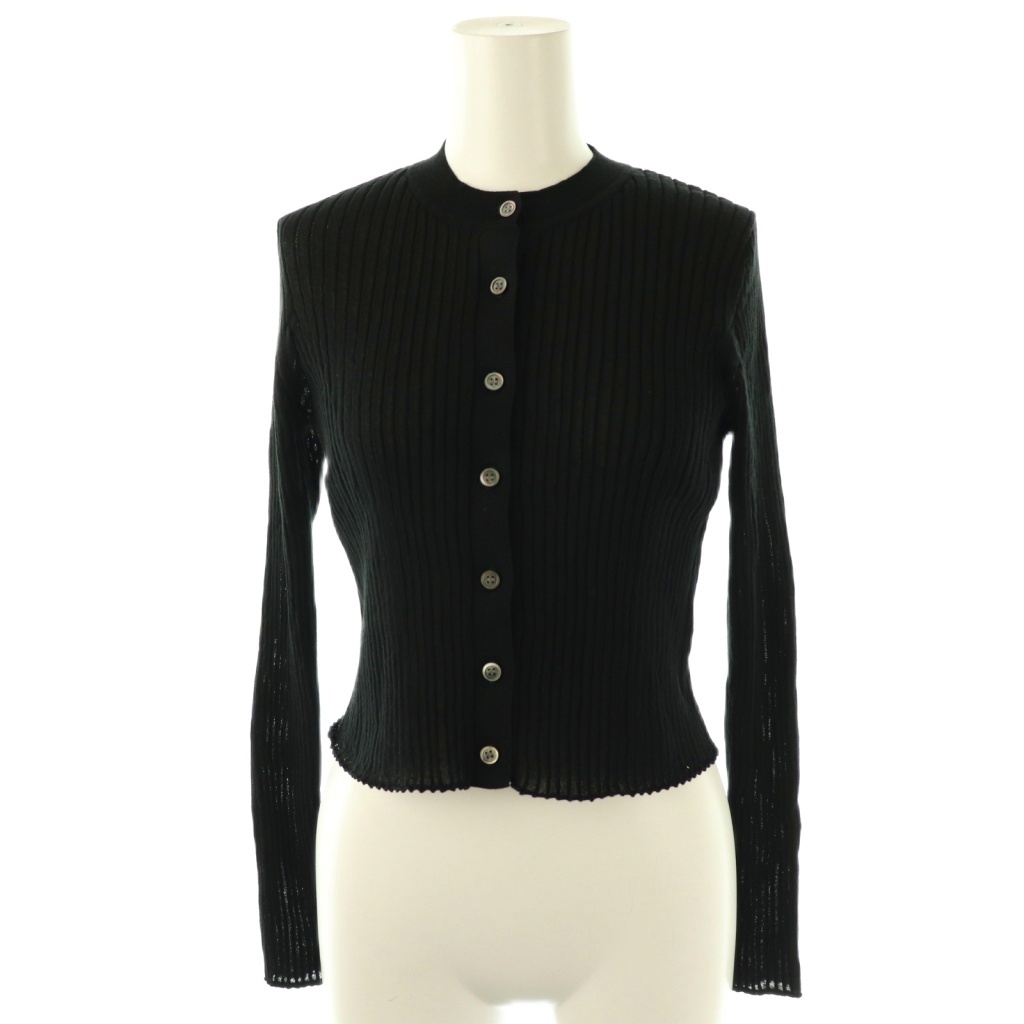 サクラ CO/NY FINE TWIST RIB CARDIGAN 38 25SS サクラ CO⁄NY FINE