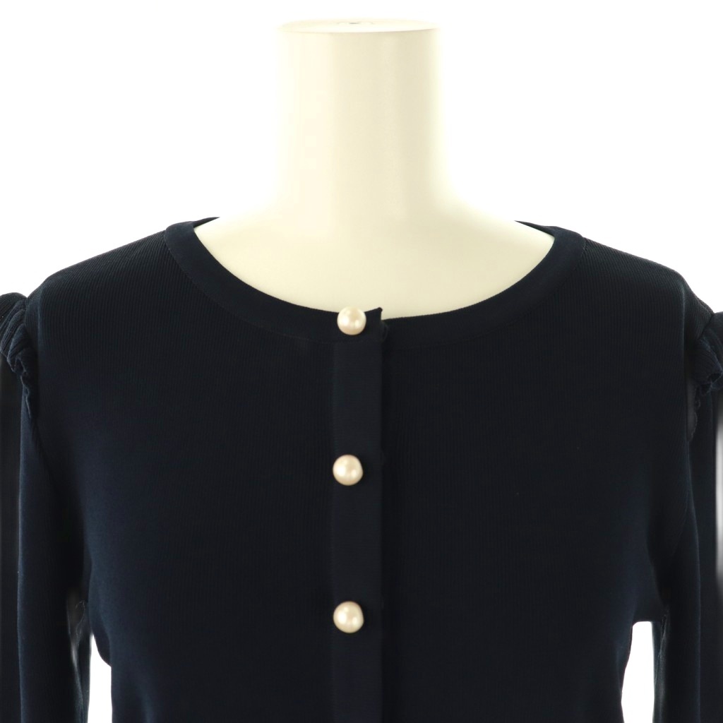 ボーダーズアットバルコニー BORDERS at BALCONY パールカーディガン