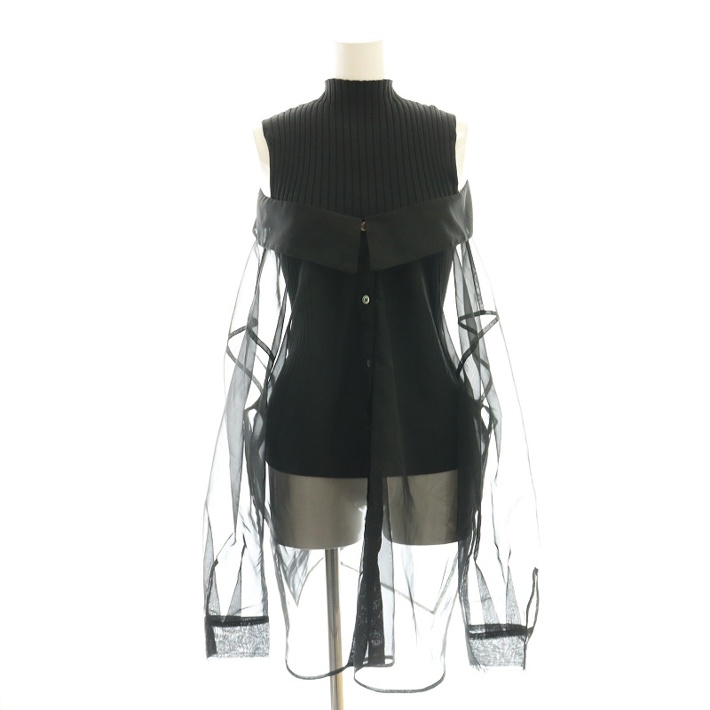 フレイアイディー FRAY I.D 二点セット シャツレイヤードリブニット 