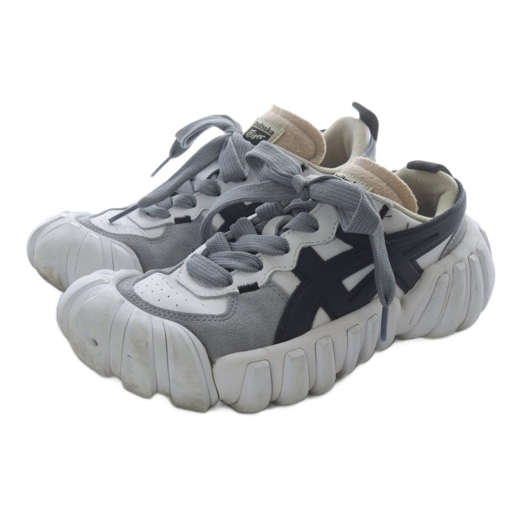 オニツカタイガー デンティグレ エルエス ホワイト/グレー 24cm