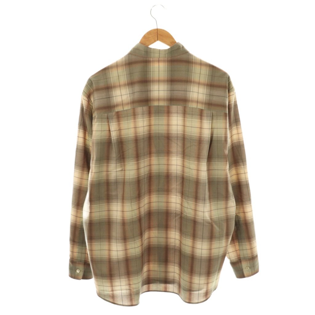 オーラリー AURALEE 25SS SUPER LIGHT WOOL CHECK SHIRTシャツ