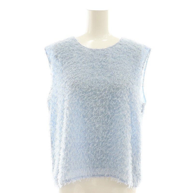 【新品・タグ付】Apuweiser-riche フレンチスリーブふわもこトップス Apuweiser-riche フレンチスリーブふわもこトップス