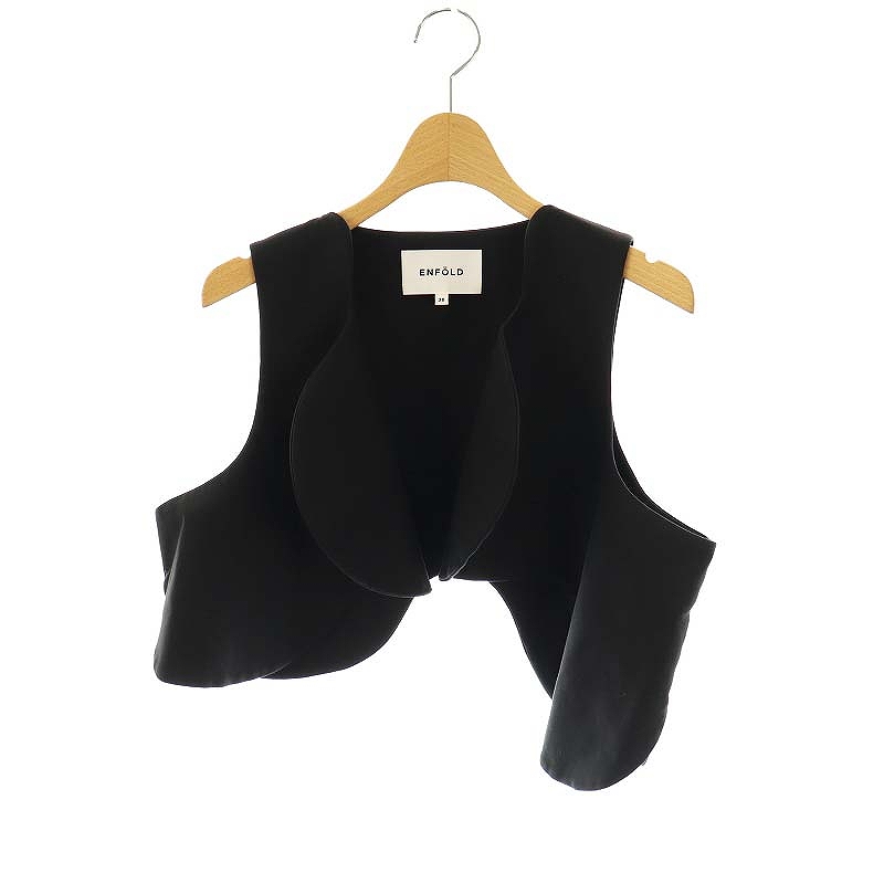 ENFOLD／エンフォルド ベスト WAVE CROPPED VEST 38 売れ筋 美品