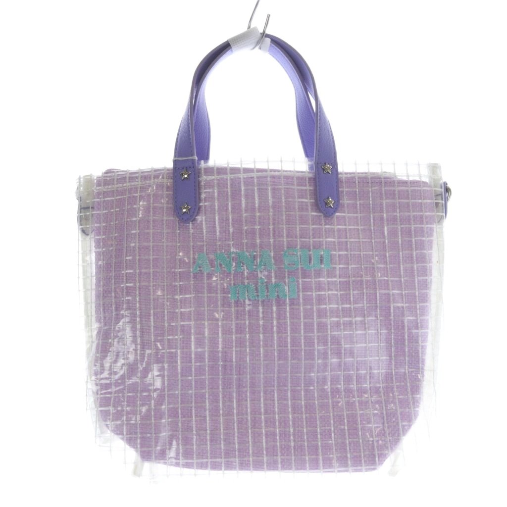 未使用品 アナスイ ANNA SUI MINI クリア トートバッグ ハンドバッグ 