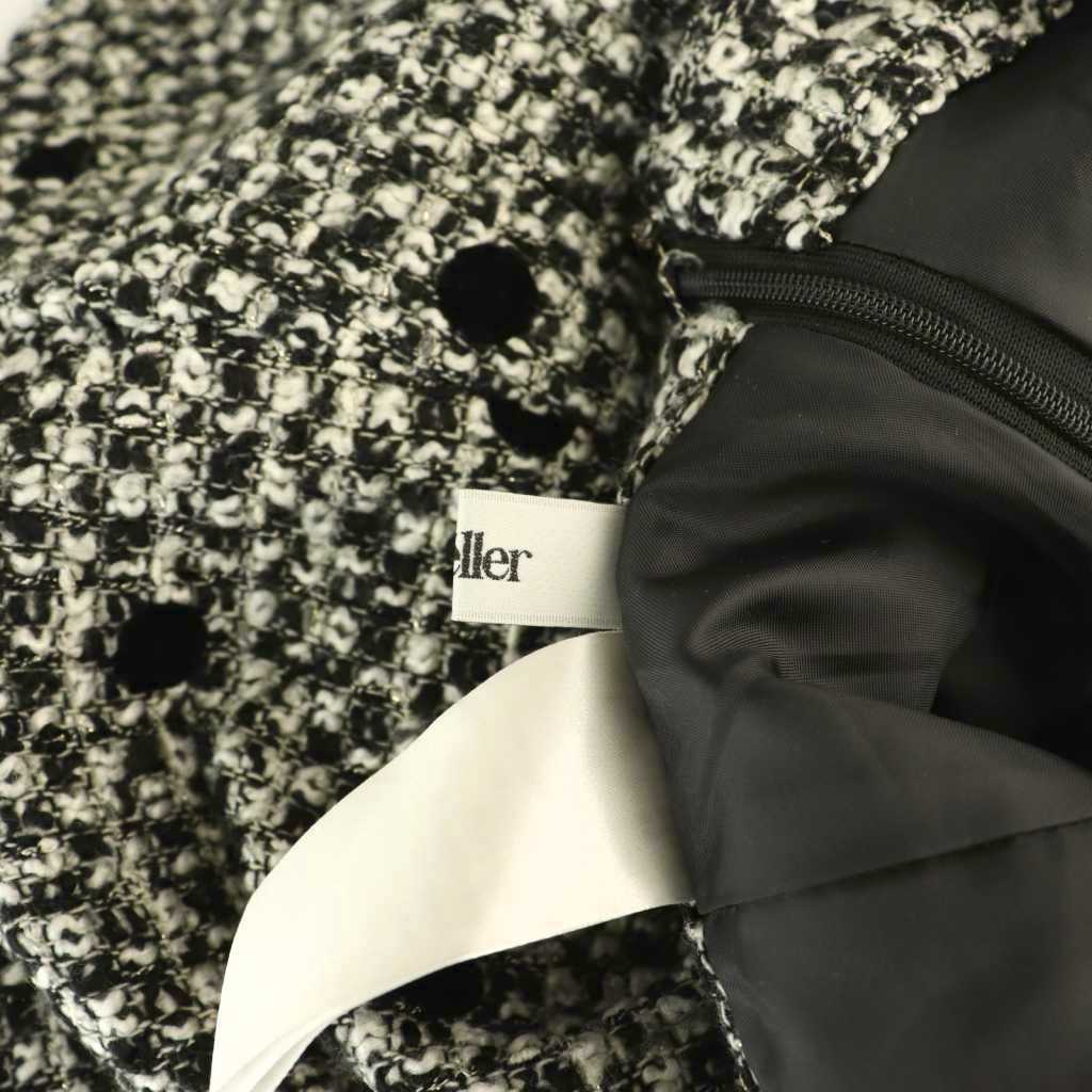 シェリエ sheller ドットツイードレディキュロット ショートパンツ S