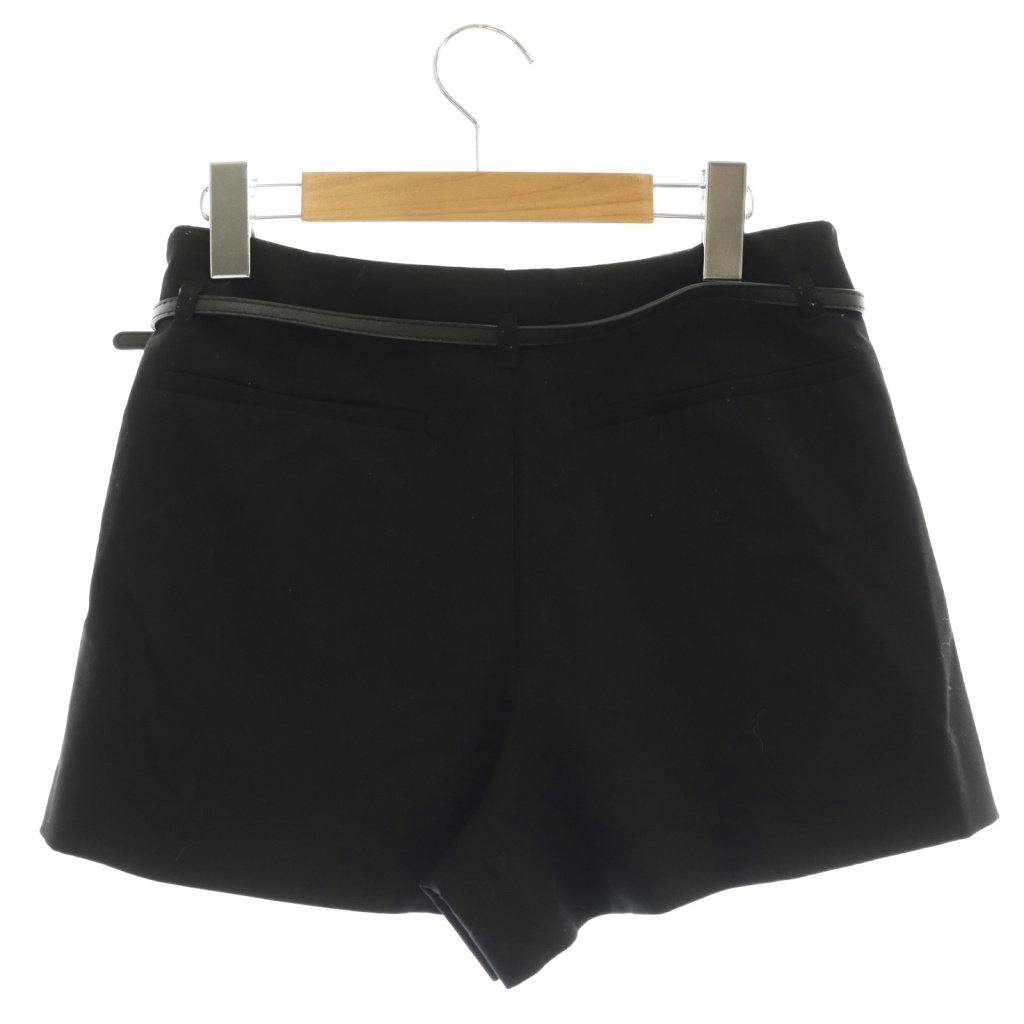 ザラ ZARA スカート風 プリーツショートパンツ キュロット XS 黒