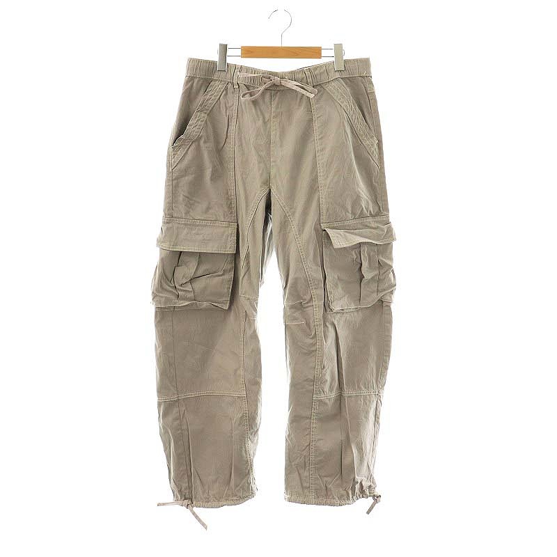 ザラ ZARA ワイドカーゴパンツ ドロスト 42 グレー /DF □OS