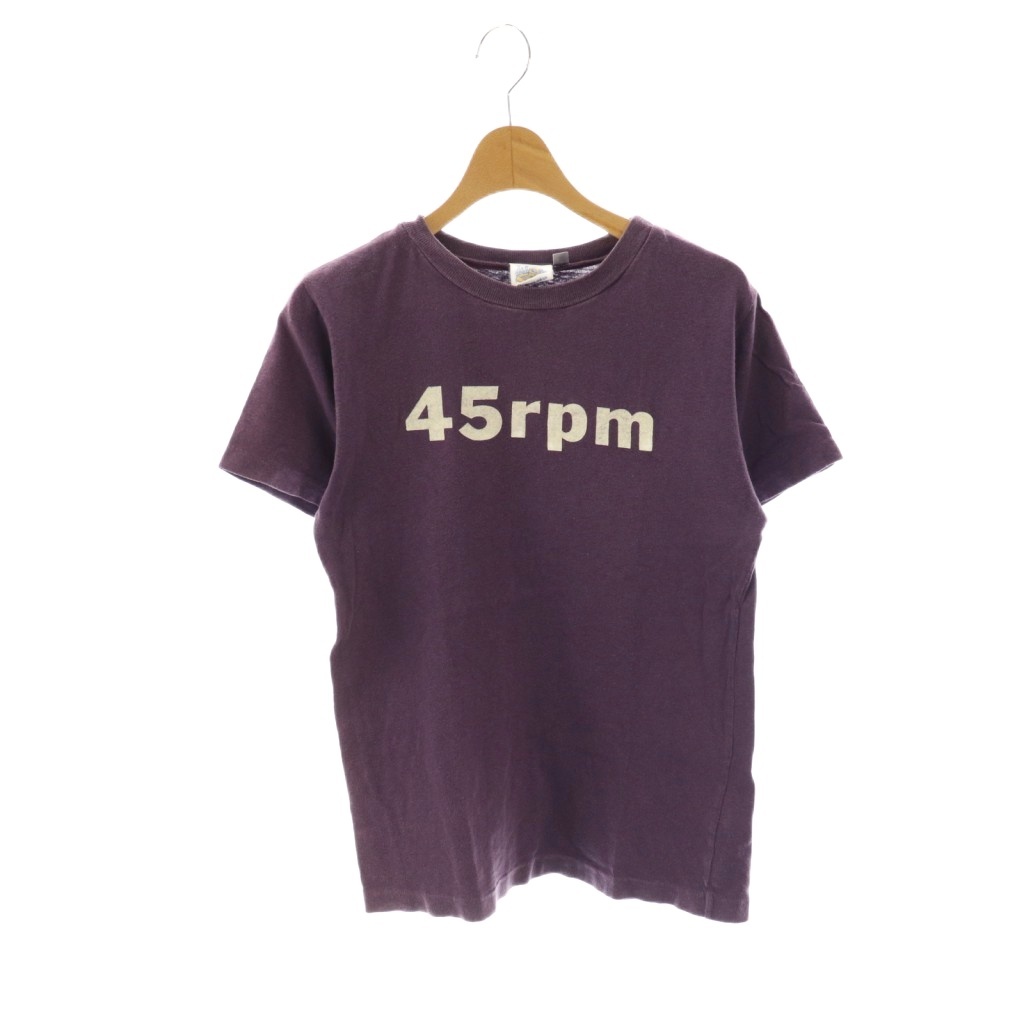 フォーティーファイブアールピーエム 45R 45rpm ロゴ 半袖Tシャツ 