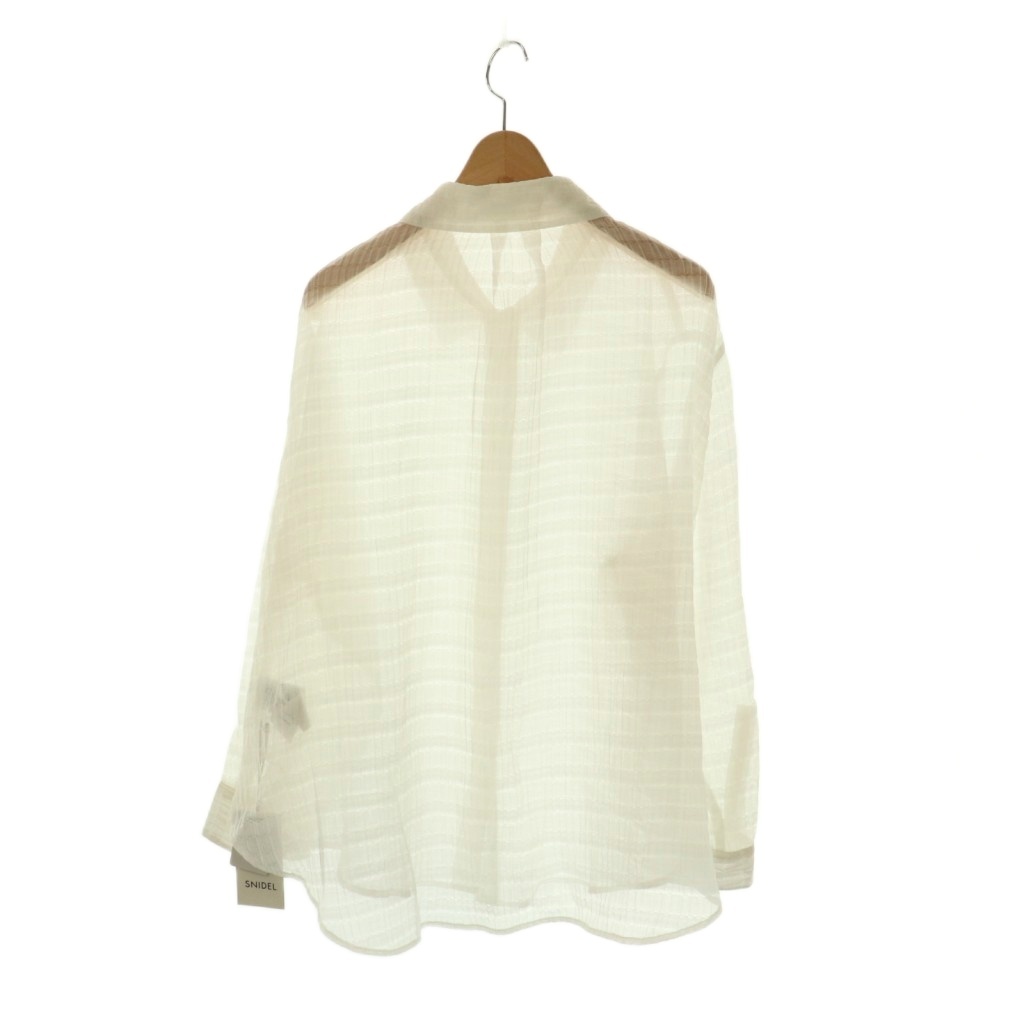 未使用品 スナイデル SNIDEL 25SS シンプルシアーシャツ 長袖