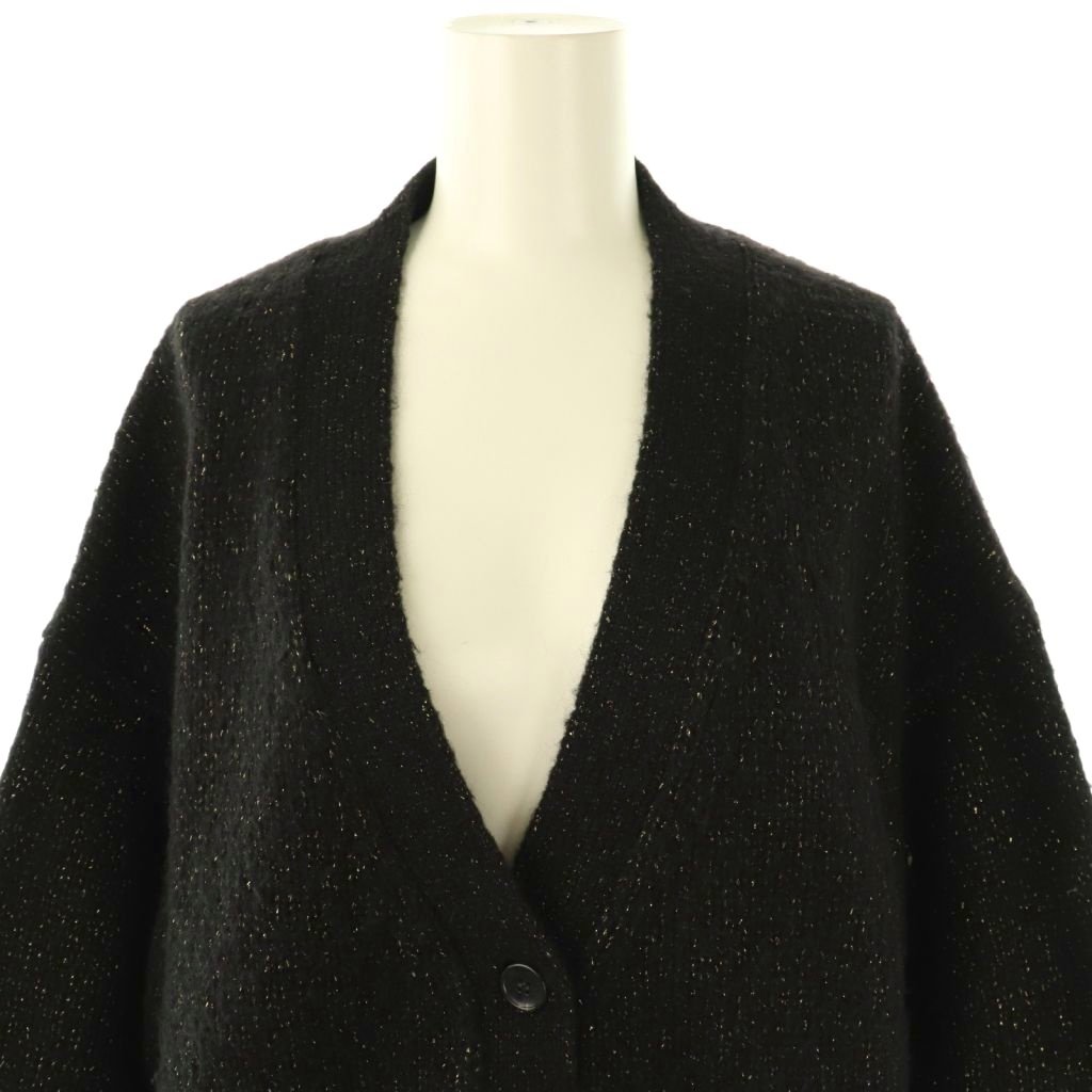 kerorin様　スリードッツ　カーディガン　黒　タグ付き未使用品 セール】 Men's organic cotton v neck cardigan （カーディガン