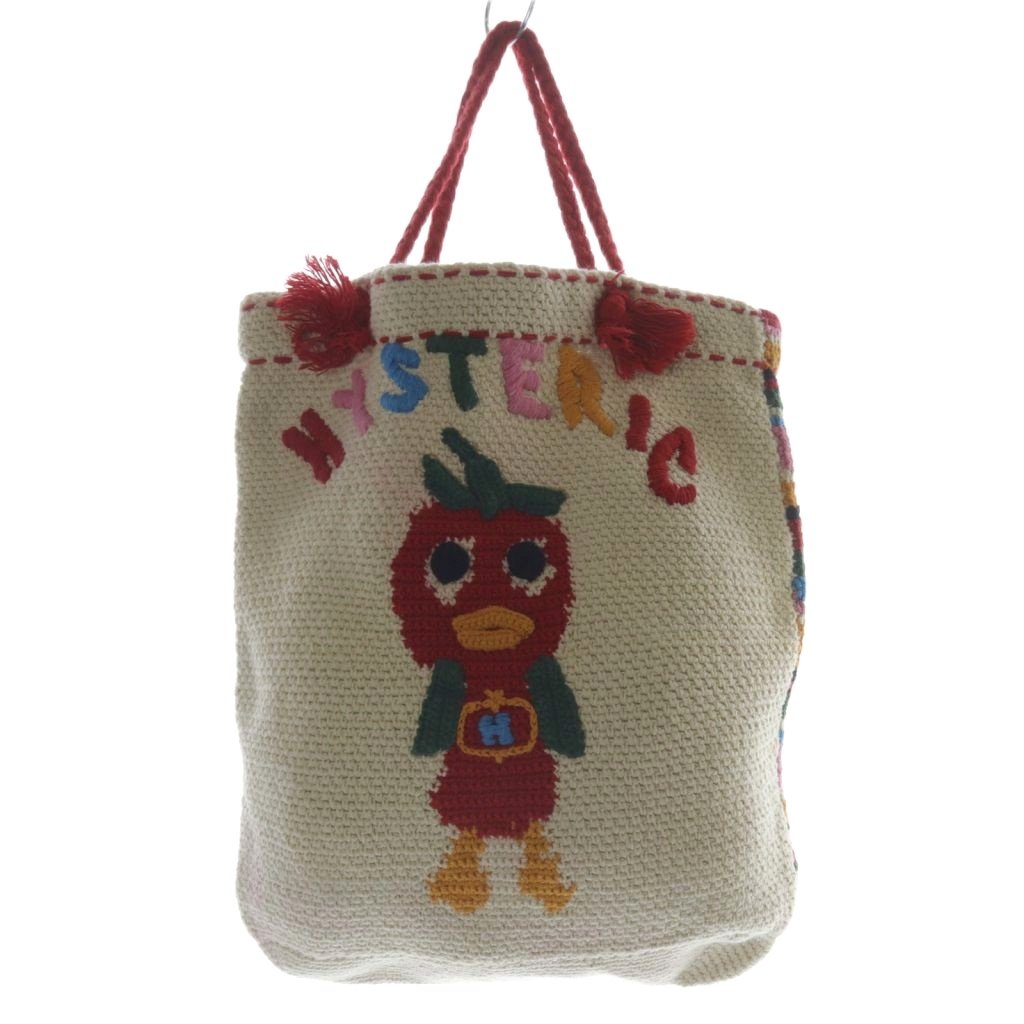 希少 ヒステリックグラマー トマトバード 手編みトートバッグ 超レア品！ヒステリックグラマー トマトバード 手編みトートバッグ