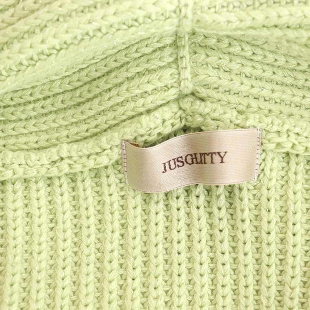 【新品未使用タグ付き】JUSGLITTY シャイニートッパーカーデ ジャスグリッティー JUSGLITTY 25SS シャイニートッパーカーデ