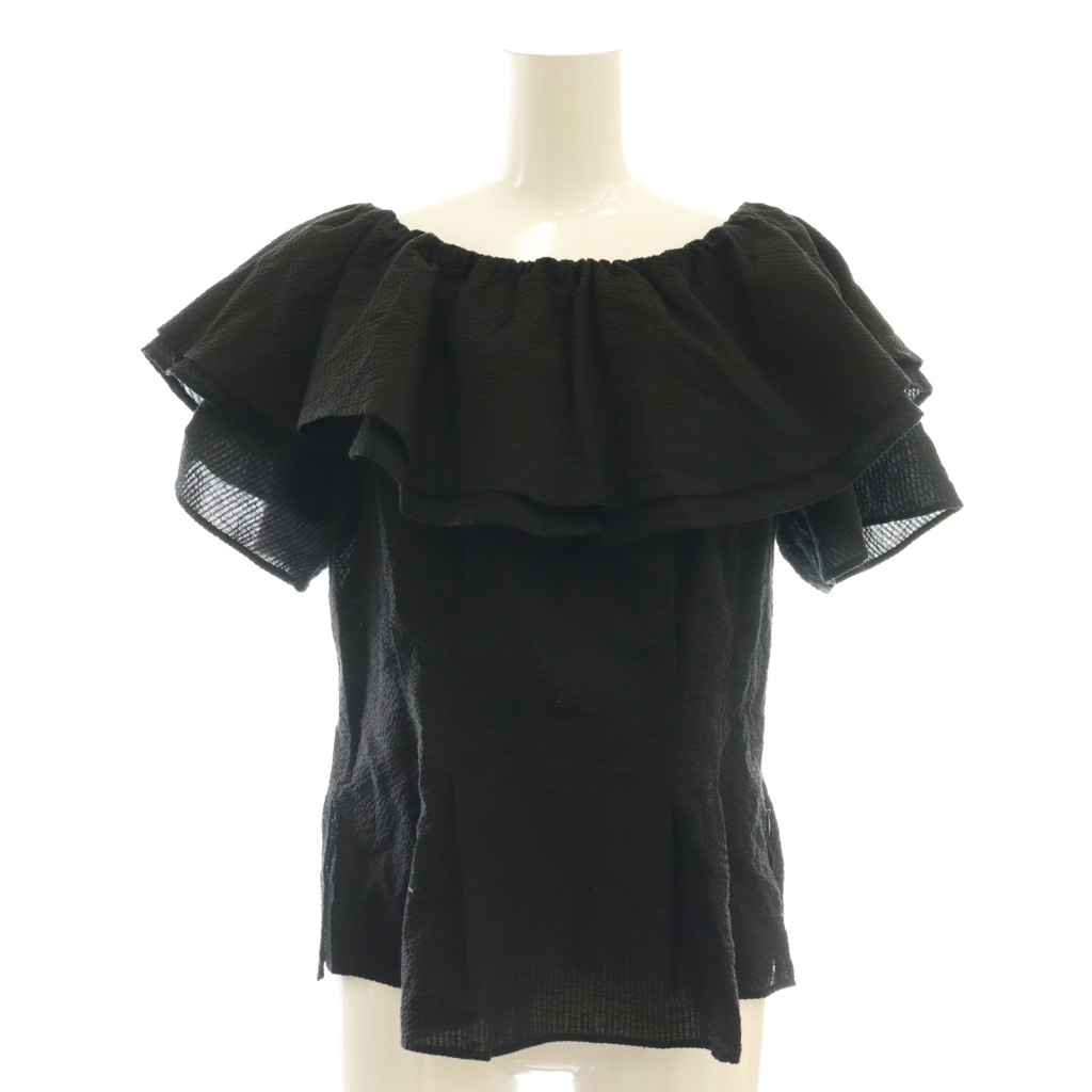 アプワイザーリッシェ Apuweiser-riche 24AW フリルオフショルブラウス