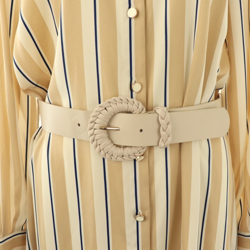 最安値✨ZARA ベルトストライプシャツワンピース✨ 最安値✨ZARA ベルトストライプシャツワンピース✨ - メルカリ