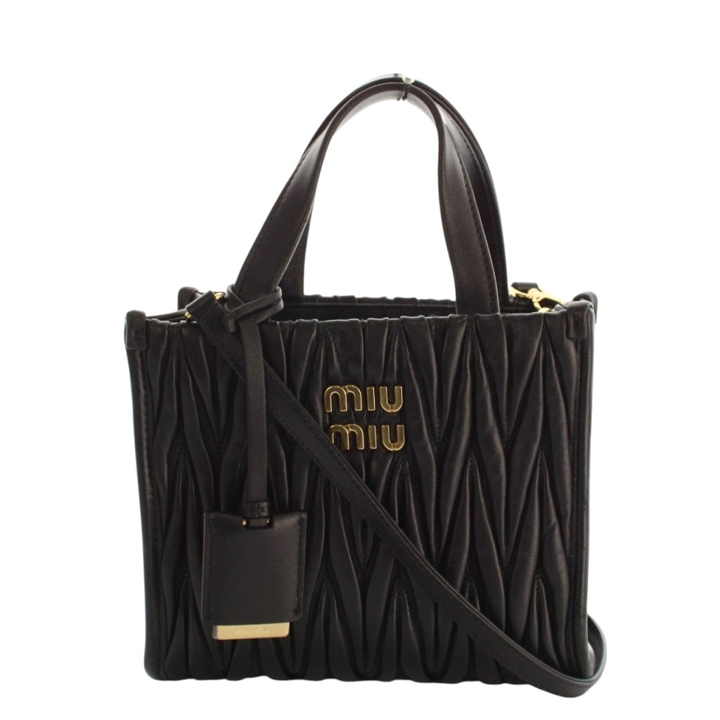ミュウミュウ miumiu マテラッセ 2way バッグ ハンド ショルダー 