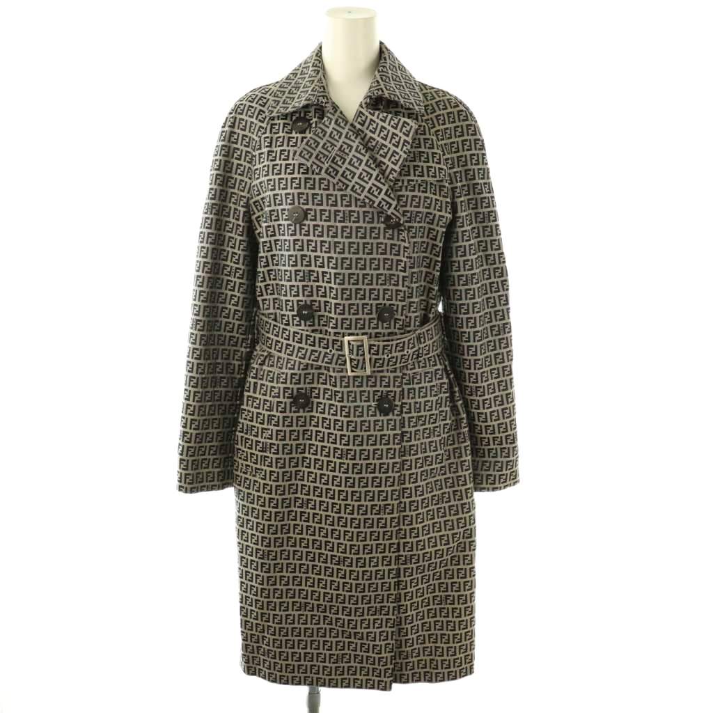 FENDI フェンディ ライトグレー トレンチコート FENDI トレンチコート