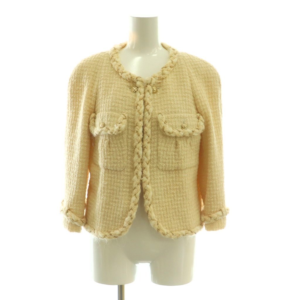 シャネル CHANEL チェーントリム ツイードジャケット フォーマル