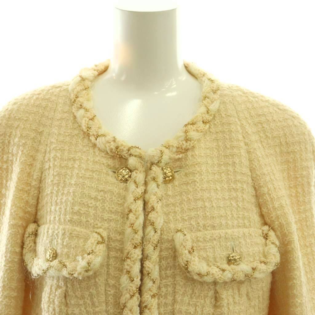 シャネル CHANEL チェーントリム ツイードジャケット フォーマル