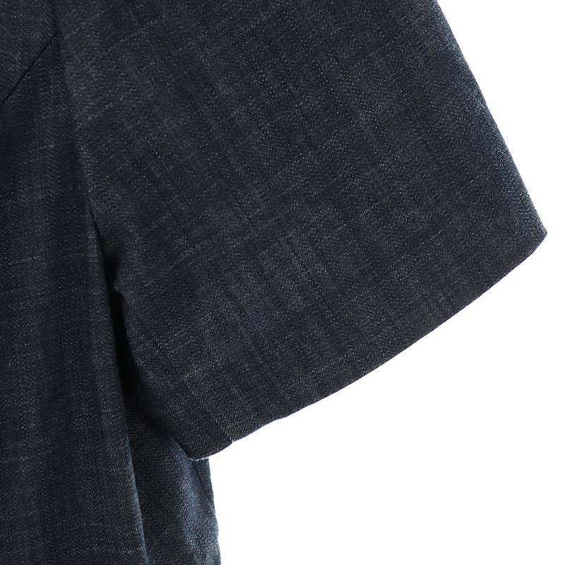 トッカ TOCCA 25SS NIGHT OCEAN ブラウス 半袖 0 紺 ネイビー /AT □OS  