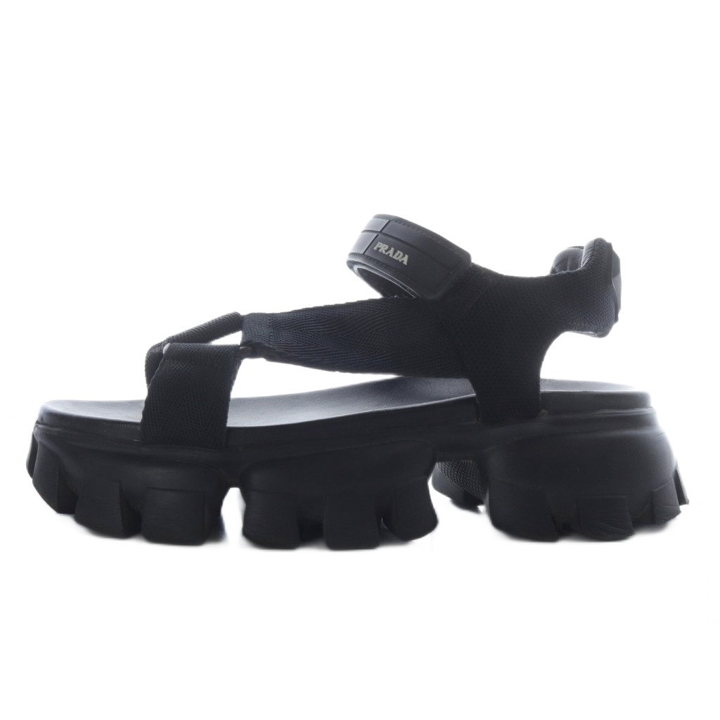 PRADA CLOUDBUST THUNDER ブラック サンダル 【公式通販】