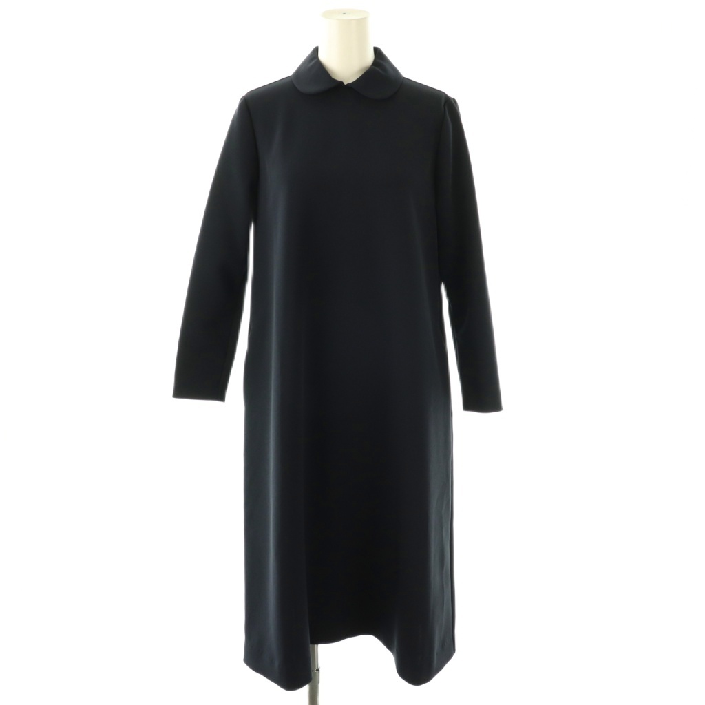 ヨリ yori ラウンドカラードレスワンピース 長袖 ミモレ ロング 34