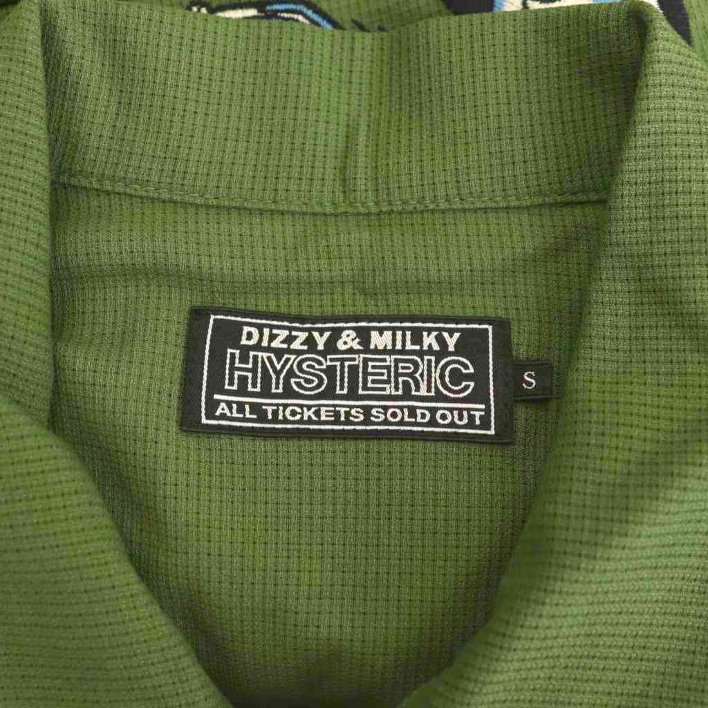 HYSTERIC GLAMOUR / 半袖シャツ/L/コットン/グリーン/STRAWBERRY RACER/02232ah03 ヒステリックグラマー HYSTERIC GLAMOUR 23SS STRAWBERRY RACER 半袖