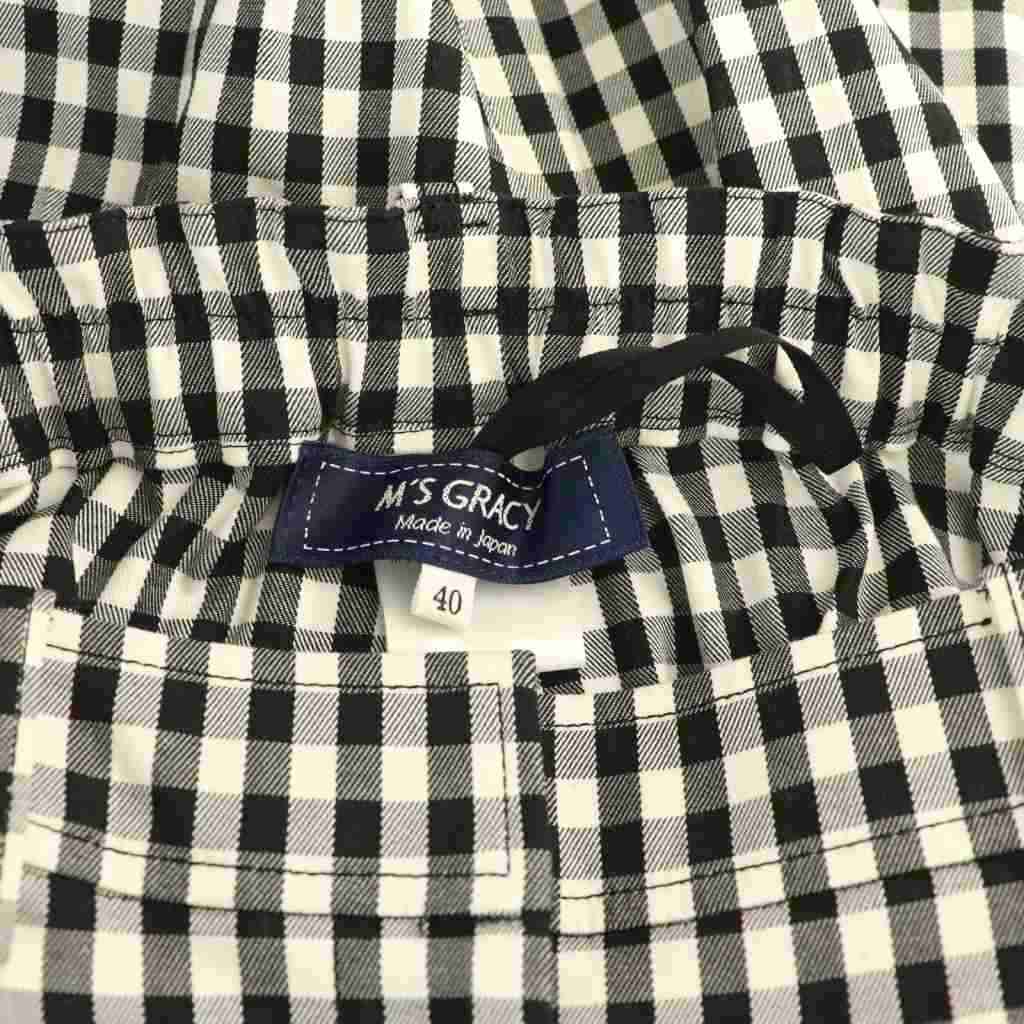 M'S GRACY ギンガムチェックブラウス 40 M'S GRACY ギンガムチェックシャツ 40