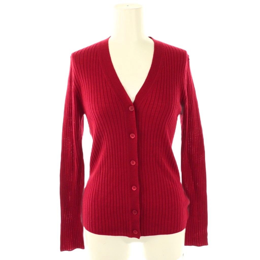 未使用品 イエナ IENA Jesi ワイドリブ Vネックカーディガン ウール