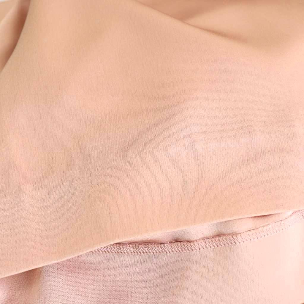 マチャット MACHATT サテンパンツ ワイド タック 36 ピンク 白 /CX