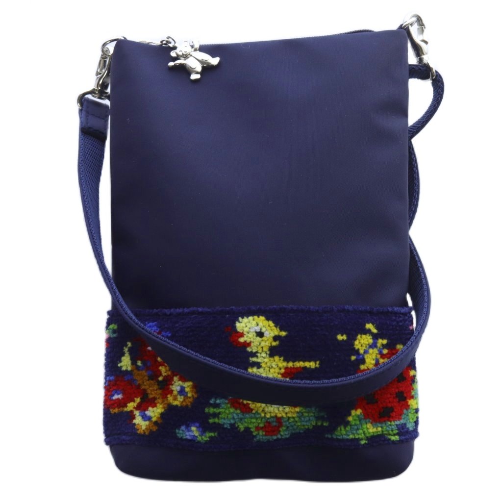 学校FEILER スマホショルダーバッグ ネイビー 新品 VERY掲載 FEILER フェイラー ハイジ スマホショルダー 学校