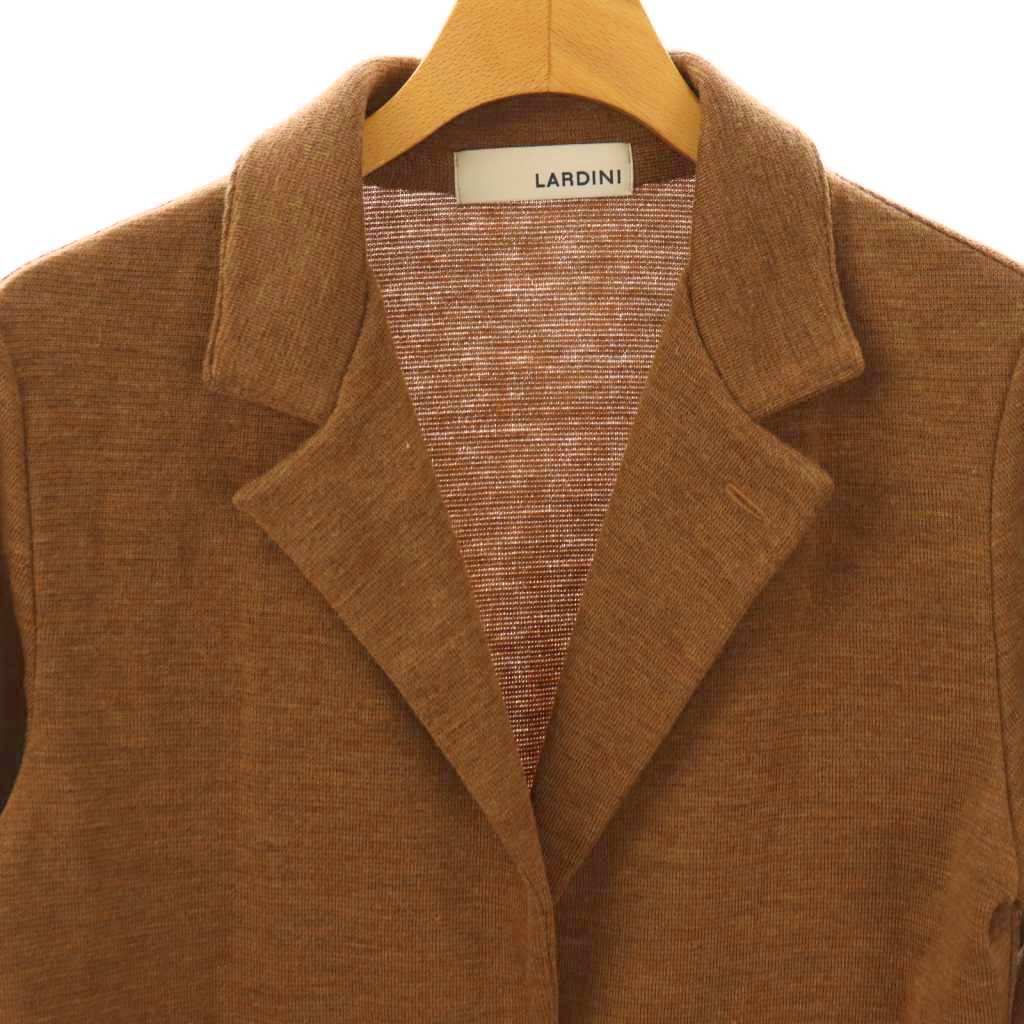 ラルディーニ LARDINI ウール ニットジャケット テーラード 38