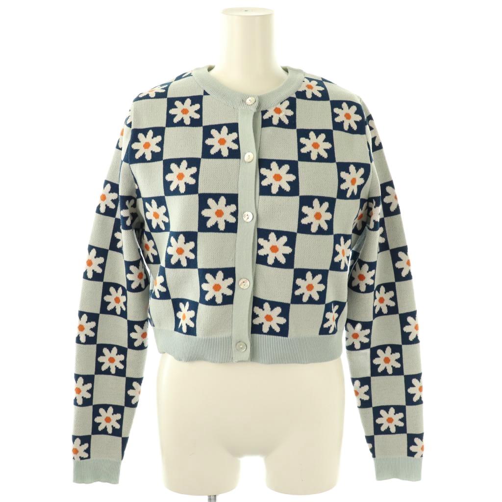 ザラ ZARA アンサンブルニット 花柄 ベスト カーディガン USAL USAM