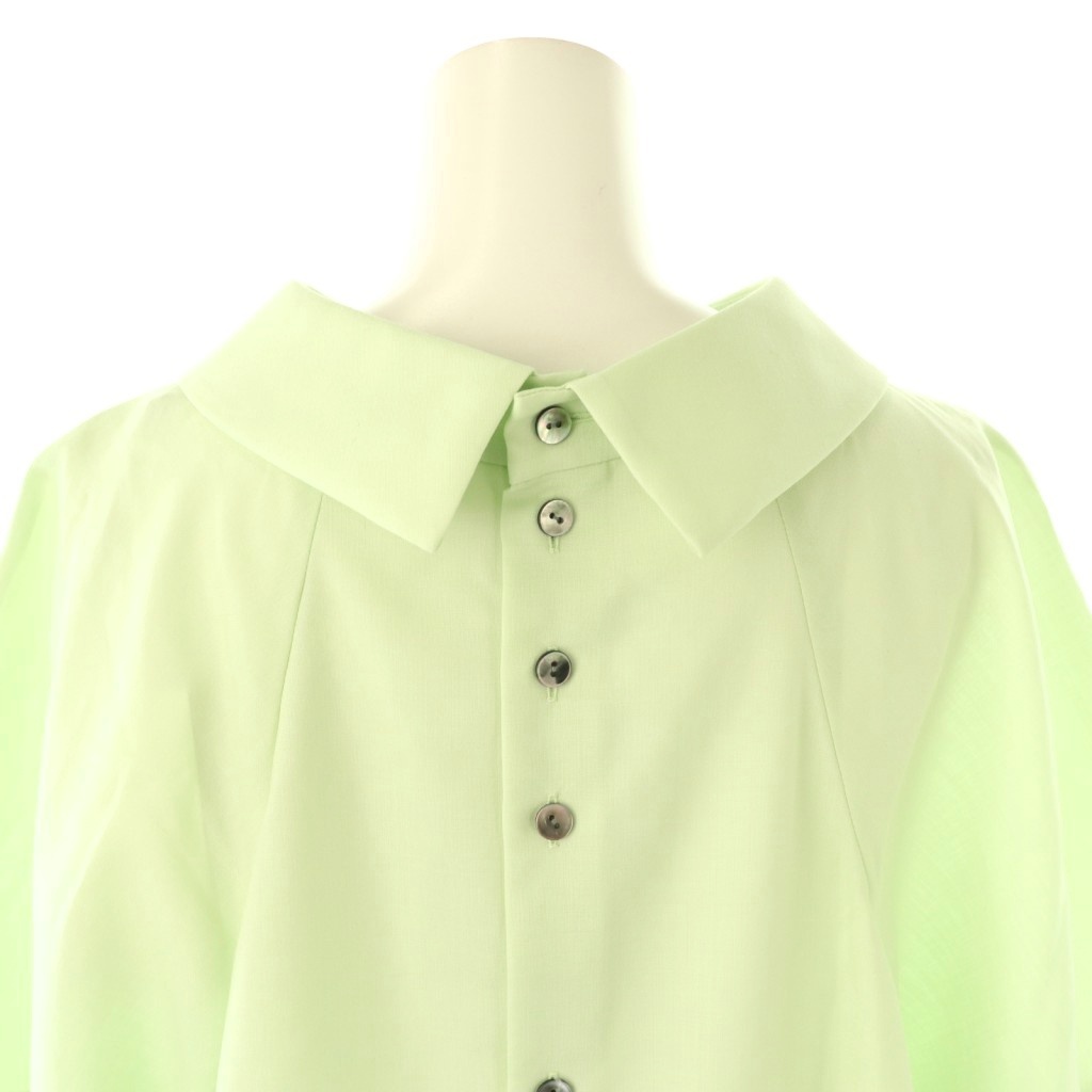 エンフォルド ENFOLD 25SS HIGH-NECK BLOUSE ブラウス シャツ 半袖  