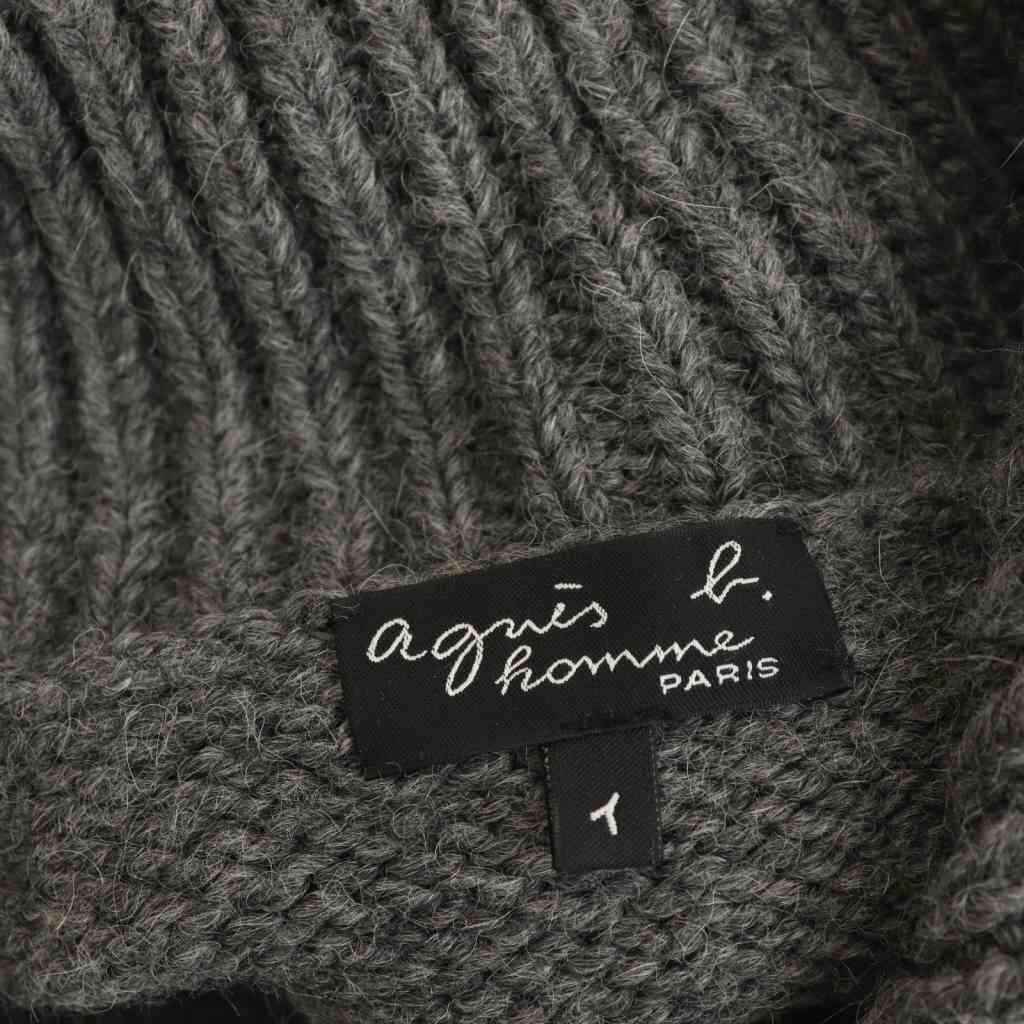アニエスベーオム Agnes b. homme アルパカ ニット カーディガン 