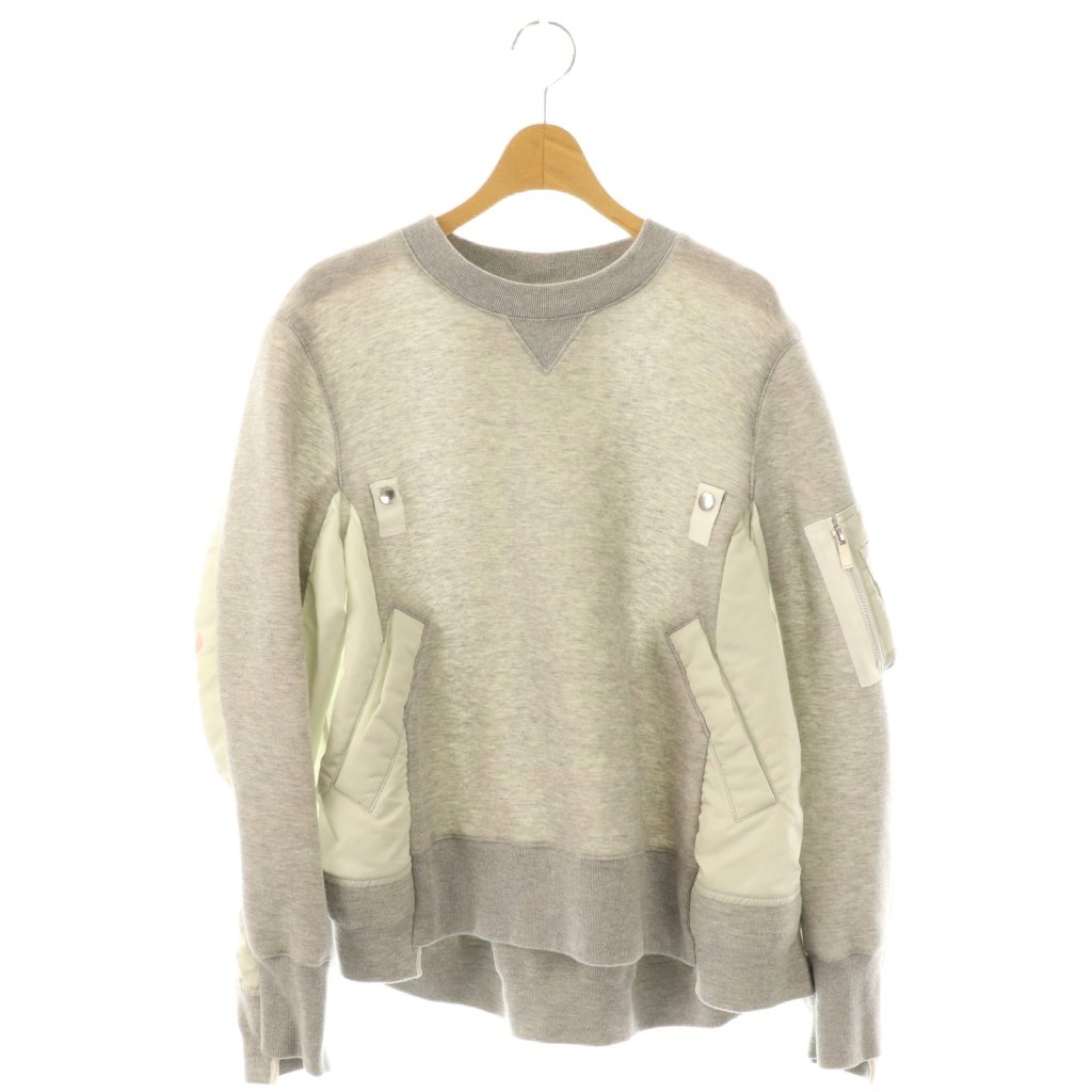 サカイ sacai Nylon Twill Mix Pullover スウェットプルオーバー