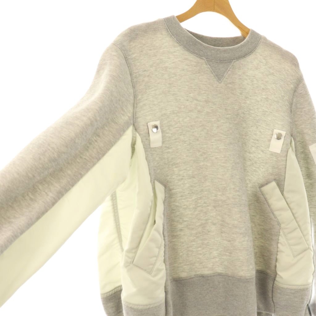 トップス Sacai 21AW Nylon Twill Mix Pullover sacai] Nylon Twill Mix Pullover – MaW SAPPORO