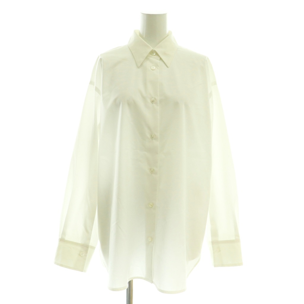 【中古】チノ CINOH WHITE SLIT SLEEVE シャツ ブラウス ドゥーズィエムクラス取り扱い 38 白 /CX ■OS レディース チノ CINOH WHITE SLIT SLEEVE シャツ ブラウス ドゥーズィエムクラス